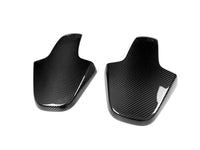 Carbon seat back cover installed