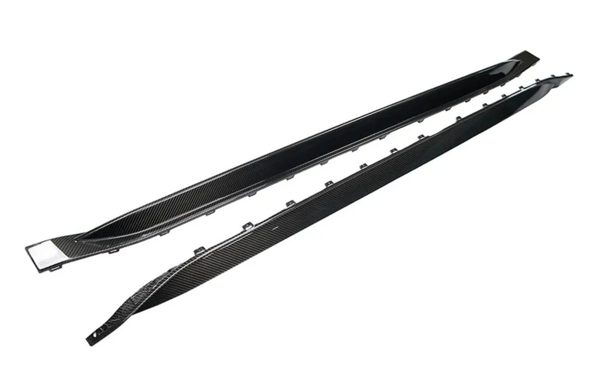 Dry carbon fiber OEM style side skirts for BMW G80 M3