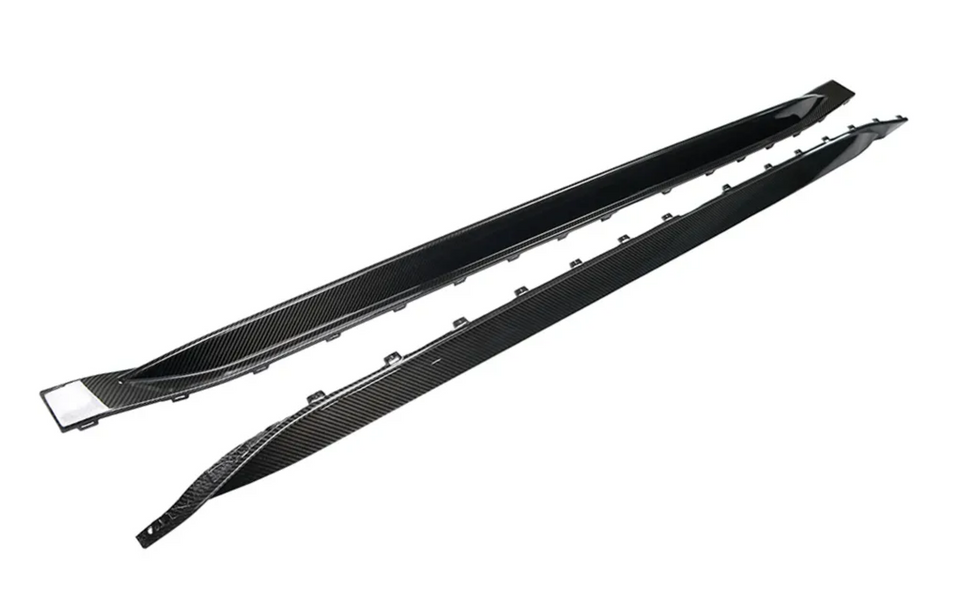 Dry carbon fiber OEM style side skirts for BMW G80 M3