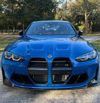 V style dry carbon fiber front grille for BMW G80 M3 G82 M4
