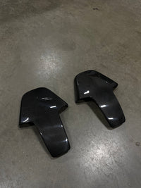 Carbon seat back cover weave