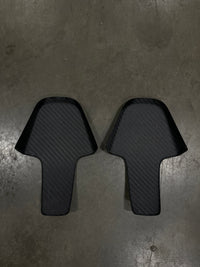 Carbon seat back cover pair
