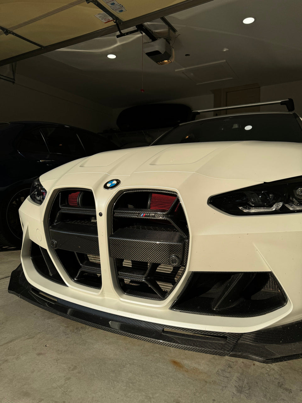 CSL style dry carbon fiber front grille without ACC for BMW G80 M3 G82 M4