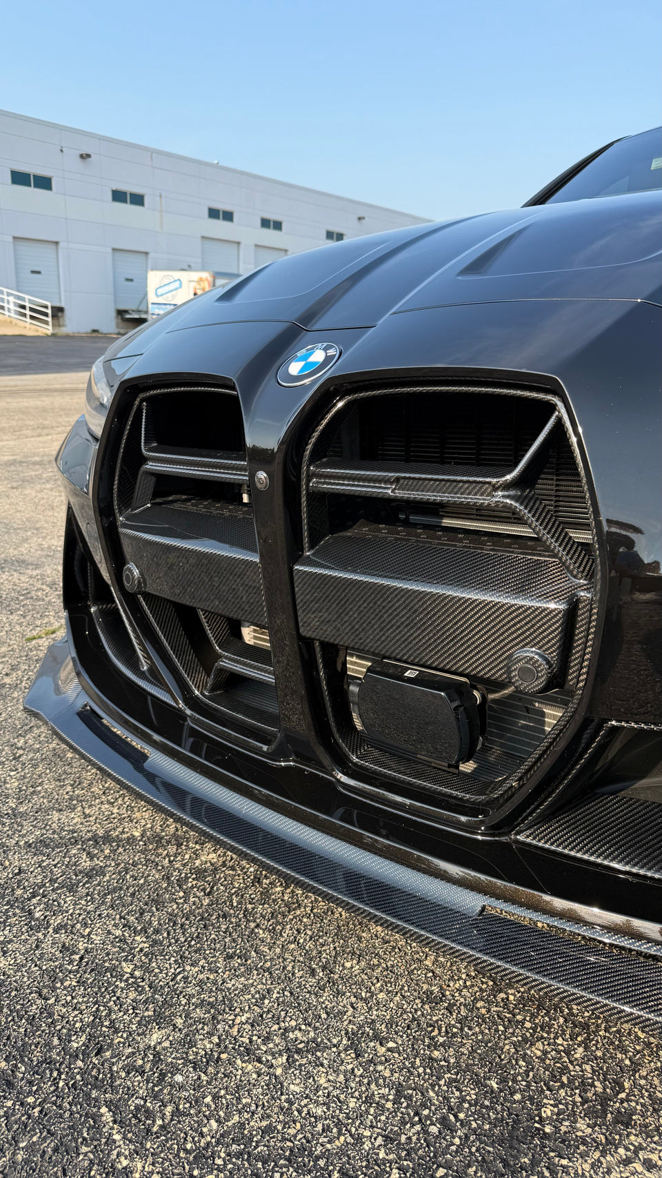 CSL style dry carbon fiber front grille with ACC for BMW G80 M3 G82 M4