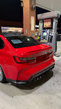 Carbon rear diffuser rear view