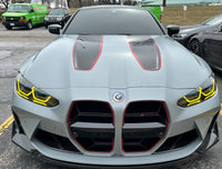 CSL carbon front lip weave