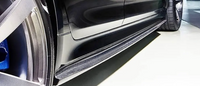 F90 M5 3D Style Carbon Fiber Side Skirts - installed