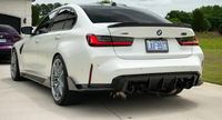Carbon rear diffuser on BMW G8X
