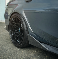 Carbon side skirt installed on BMW G80 M3