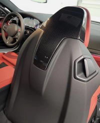 Carbon seat back cover angle