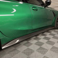 Carbon OEM side skirt view