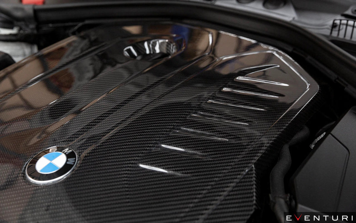 Eventuri BMW F20 M140i, F22 M240i, F30 M340i B58 Black Carbon Engine Cover