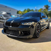 MP Style F90 M5 LCI Dry Carbon Fiber Front Lip - detail
