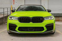 MP Style F90 M5 LCI Dry Carbon Fiber Front Lip - detail